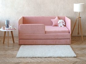 Диван-кровать Happy (коралловый) в Депутатском - deputatskij.mebel-nsk.ru | фото