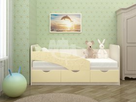 Кровать детская Бабочки 1,6 м в Депутатском - deputatskij.mebel-nsk.ru | фото