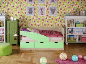 Кровать детская Бабочки 1,8 м в Депутатском - deputatskij.mebel-nsk.ru | фото