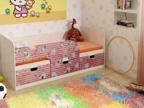 Кровать детская с ящиками 1,86 Минима Hello Kitty в Депутатском - deputatskij.mebel-nsk.ru | фото